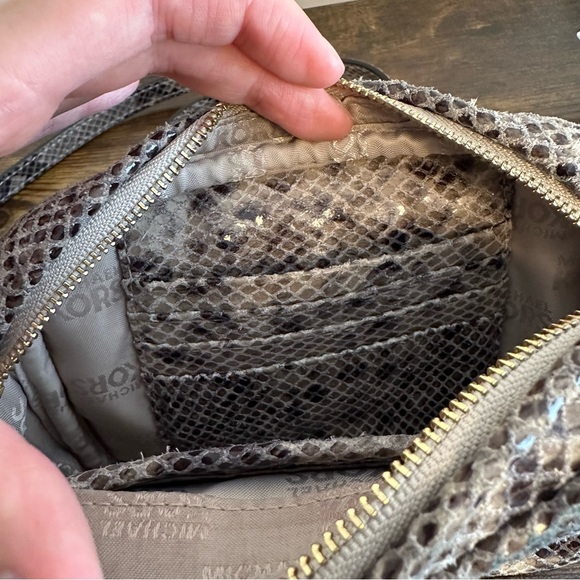 Michael Kors Mini Python Crossbody Hamilton Bag - Picture 7 of 10